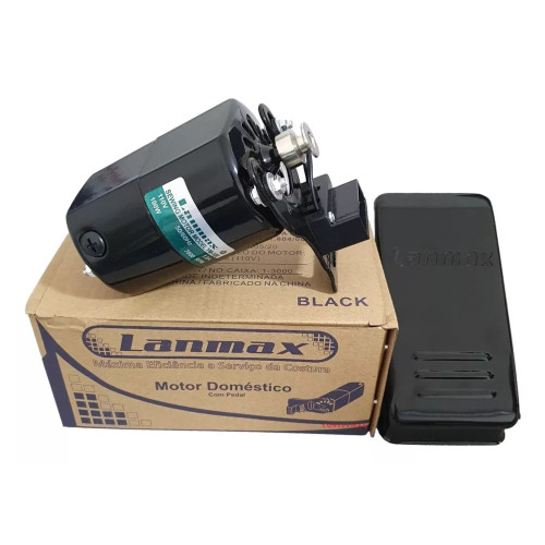 MOTOR LANMAX PARA MÁQUINA DE COSTURA DOMÉSTICA COMPLETO 110V 100W 7000 RPM MOTOR LANMAX PARA MÁQUINA DE COSTURA DOMÉSTICA COMPLETO 110V 100W 7000 RPM