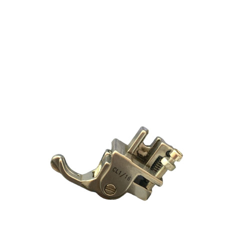 CALCADOR PARA PESPONTO ESQUERDO COM RODIZIO MAQ RETA RCL 1/16 CALCADOR PARA PESPONTO ESQUERDO COM RODIZIO MAQ RETA RCL 1/16