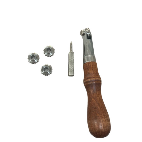 CARRETELHA DE MARCAR COURO GRIFA 4X1