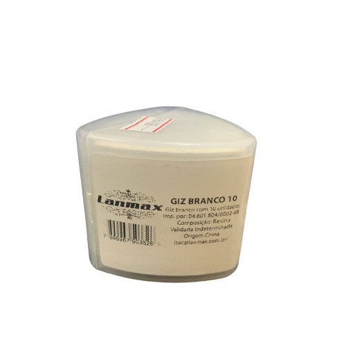 GIZ BRANCO COM 10 UNIDADES GIZ BRANCO COM 10 UNIDADES